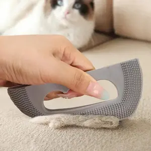 Silicone Pet Hair Remover Brush for Cats & Dogs | Reusable Waterproof Fur & Lint Scraper