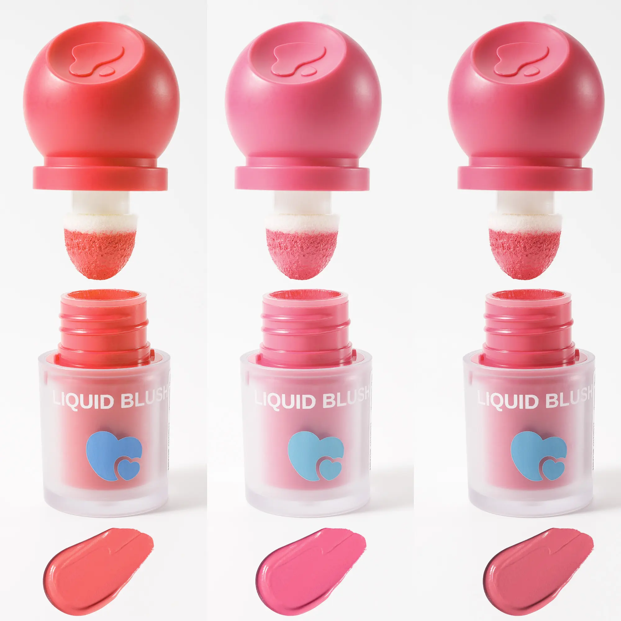 Matte Liquid Blush & Lip Tint with Brush Buildable Matte Finish Long Lasting High Quality Formula Natural Brightening Red Pink Shade for Cheeks Lips Everyday Formal Makeup Multipurpose