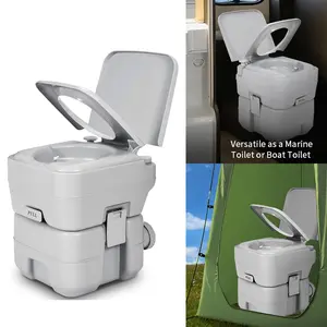 OEDRO Portable Travel Toilet 5.3 Gallon 20L Designed Camping Commode Potty In Outdoor Versatile Marine Boat Toilet