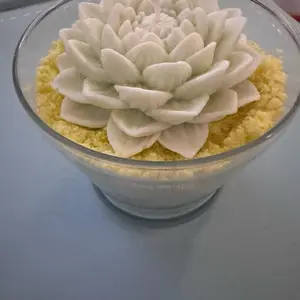 Lotus candle. Premium soy and gel wax.