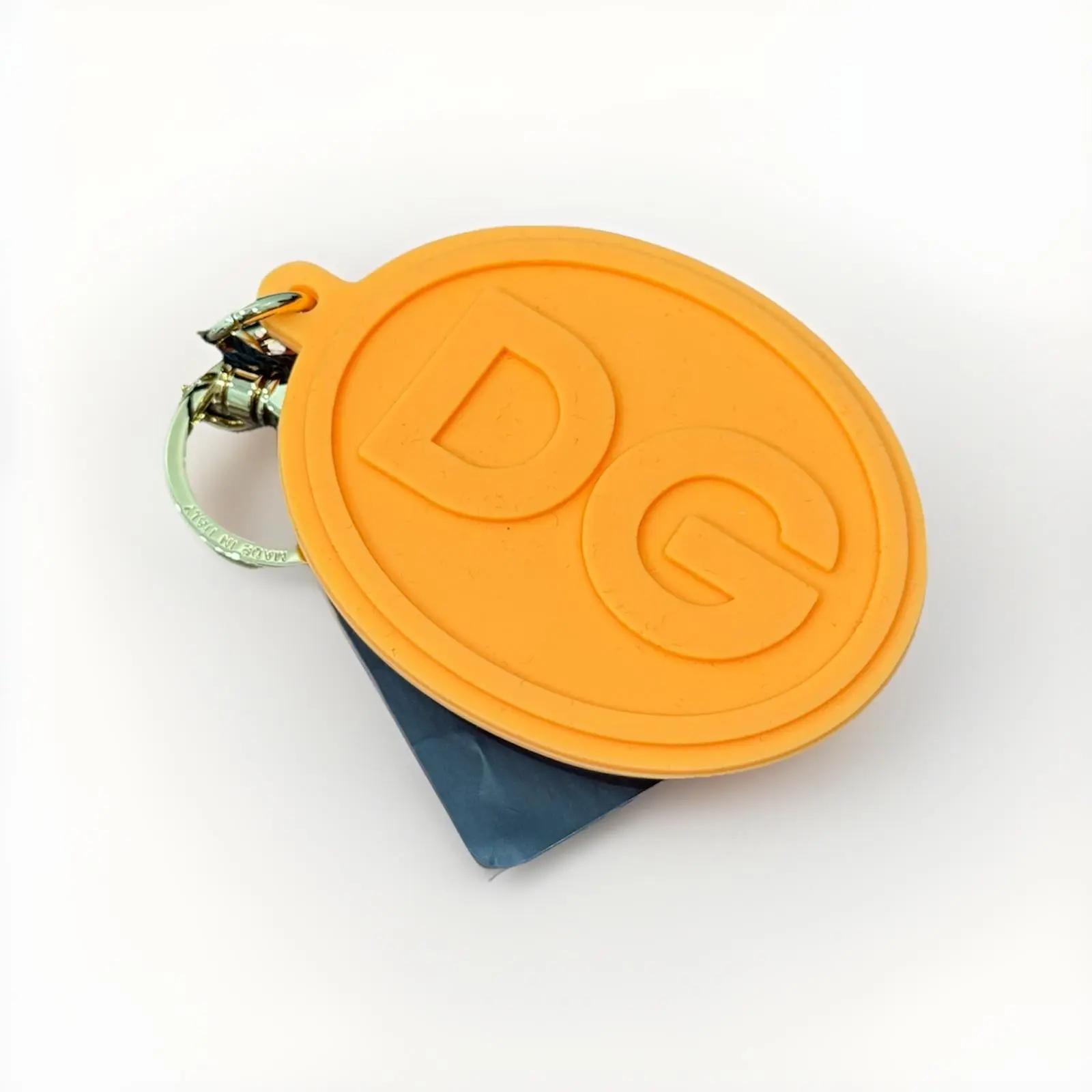 Pre-owned DOLCE & GABBANA As Seen On Screen As Seen On Screen SE4163 Neon Orange Key Ring