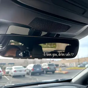 4 piece I Love You driving safety sticker perfect car accessory vinyl rearview mirror decal suitable for car side mirrors as romantic reminder