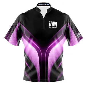*FREE Custom Name & Logo* Express - Pink Extraterrestrial Edge Bowling Jersey S-5XL