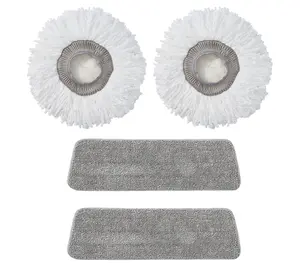 True & Tidy 6pc Replacement Mop Pad Set for SPR AY-360