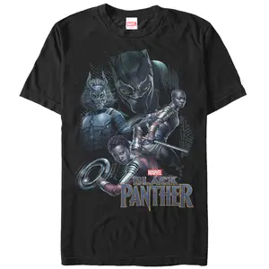 Men's Marvel Black Panther 2018 Character View T-Shirt