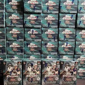25' Topps Chrome Football Blaster Case (40x Boxes) Pick Your Team Break - giants raffle