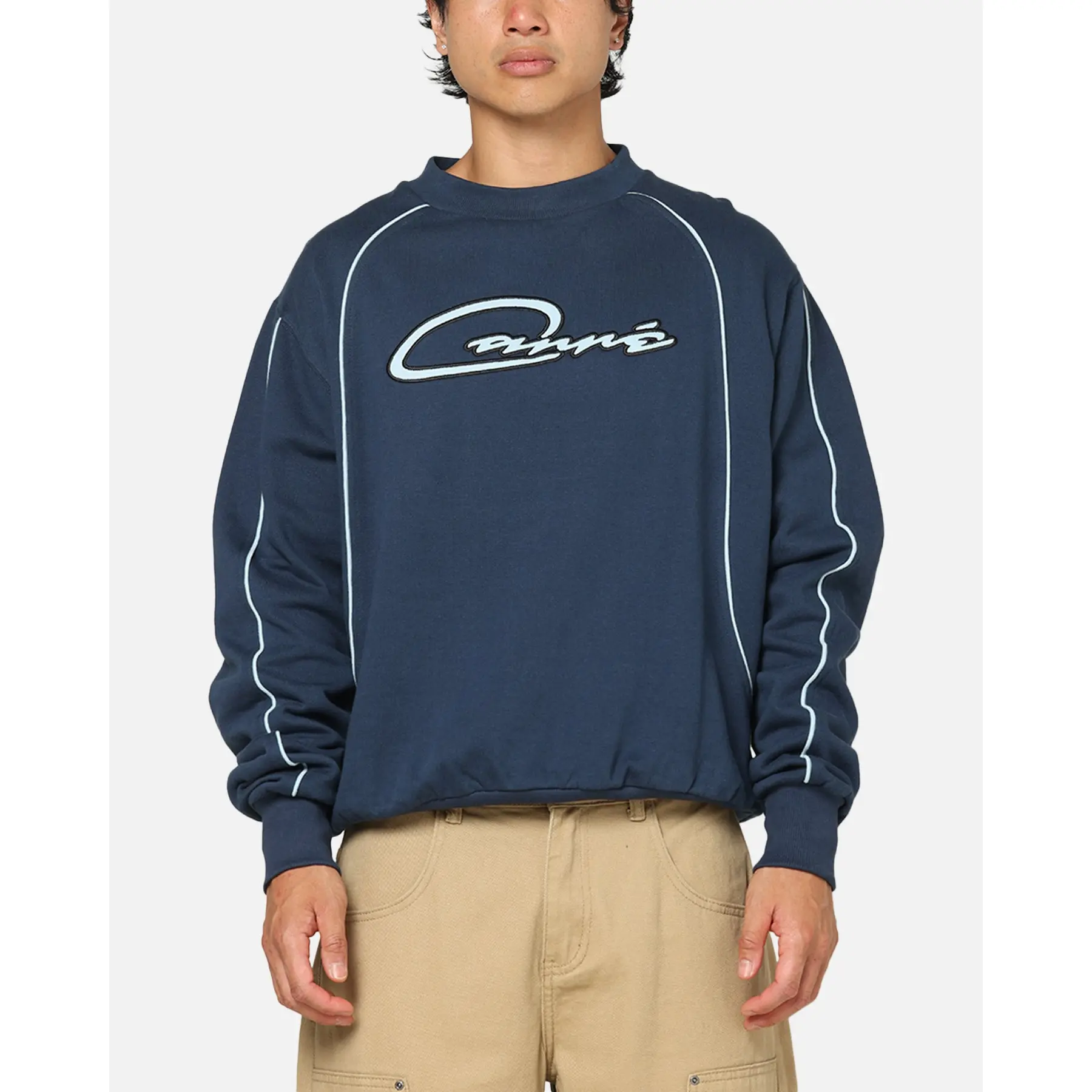 Carre International Star Crewneck Navy