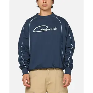 Carre International Star Crewneck Navy