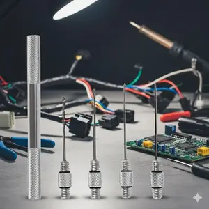 Professional Fishing Tackle Kit: 5-Piece Multi-Tool Carp Rig Set with Bait Needle, Line Threader, Anti-Slip Aluminum Handle. Durable, Corrosion-Resistant, Portable Freshwater Gear for Anglers.