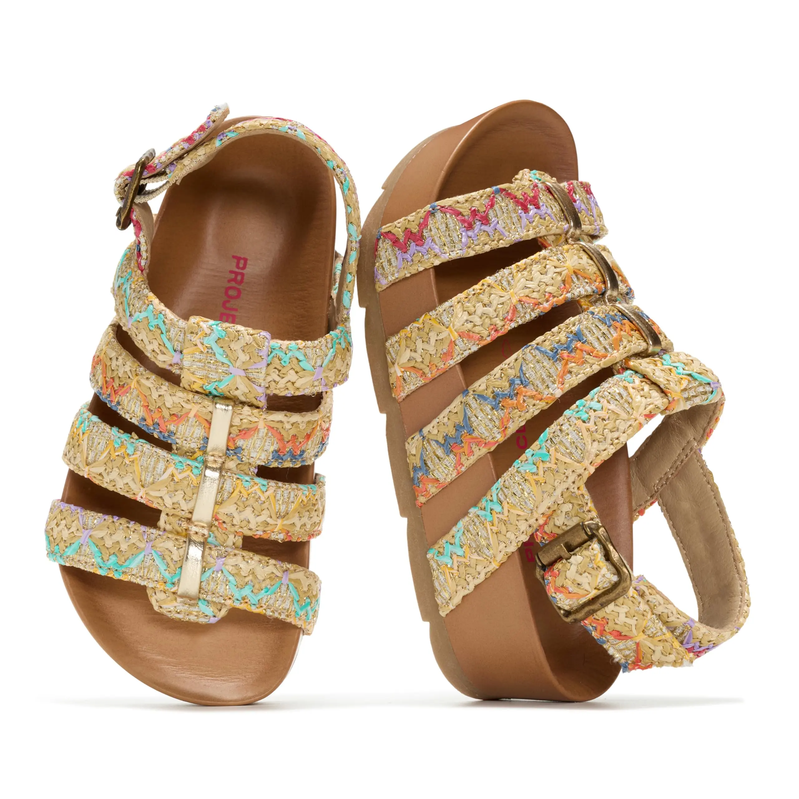 Project Cloud Kids | Strappy Summer Dressy-Casual Wedge | Hook-&-Loop | Lightweight | Non-Slip - Puffer Kids