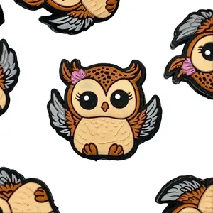 1pc I Love Hooo You Are Silicone Focal Beads | Owl Cute Animal Beading & Craft DIY