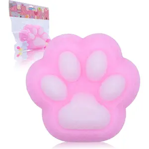 Taba Squishy Cat Paw Squishy Toys, Big Cute Kawaii fufu Squishies,Sticky Squishy Cat Paw Fur Ball,Super Soft Squishy Stress Relief Funny Fidget Toys Novelty Things Suitable for Adults Kids