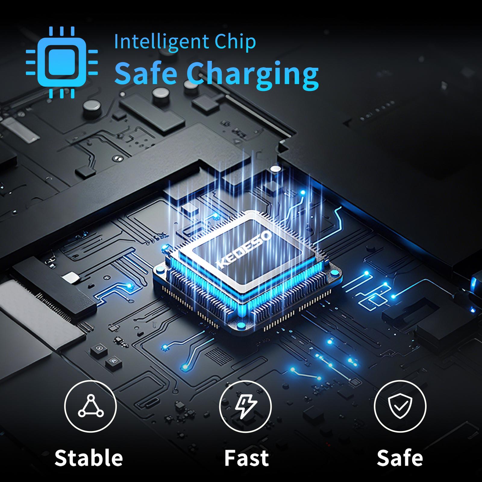 Kedeso 240W 5A Fast Charging Magnetic Coiled USB C Cable, Ultra-Compact Retractable Type C Charger Cord for iPhone 15/16, Samsung, CarPlay, Laptop, Travel, No Tangled Wires