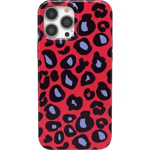 Into the Wild | Red & Blue Leopard Print Case
