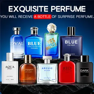 1 Pack Men Perfume Random | 100ML / 3.38 FL OZ | 1 of 9 Scents: Citrus/Woody/Marine/Fougere/Leather/Spicy/Aroma/Amber | 9 Choose 1, Unbox Surprise, New Mood Daily | Birthday Gift for Him