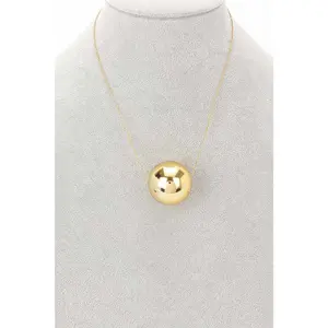 Orb Necklace in gold and silver