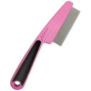 Multifunctional Stainless Steel Fine-Toothed Dandruff Comb, Professional Scalp Care Tool, Suitable for Children and Adults (Pink)