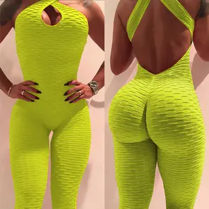 Women’s Cross-Back Yoga Jumpsuit Bodysuit