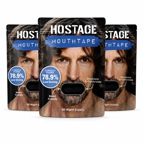 Hostage Mouth Tape 90 Day Supply - Buy 2 Get 1 Free Bundle Sleep Tape