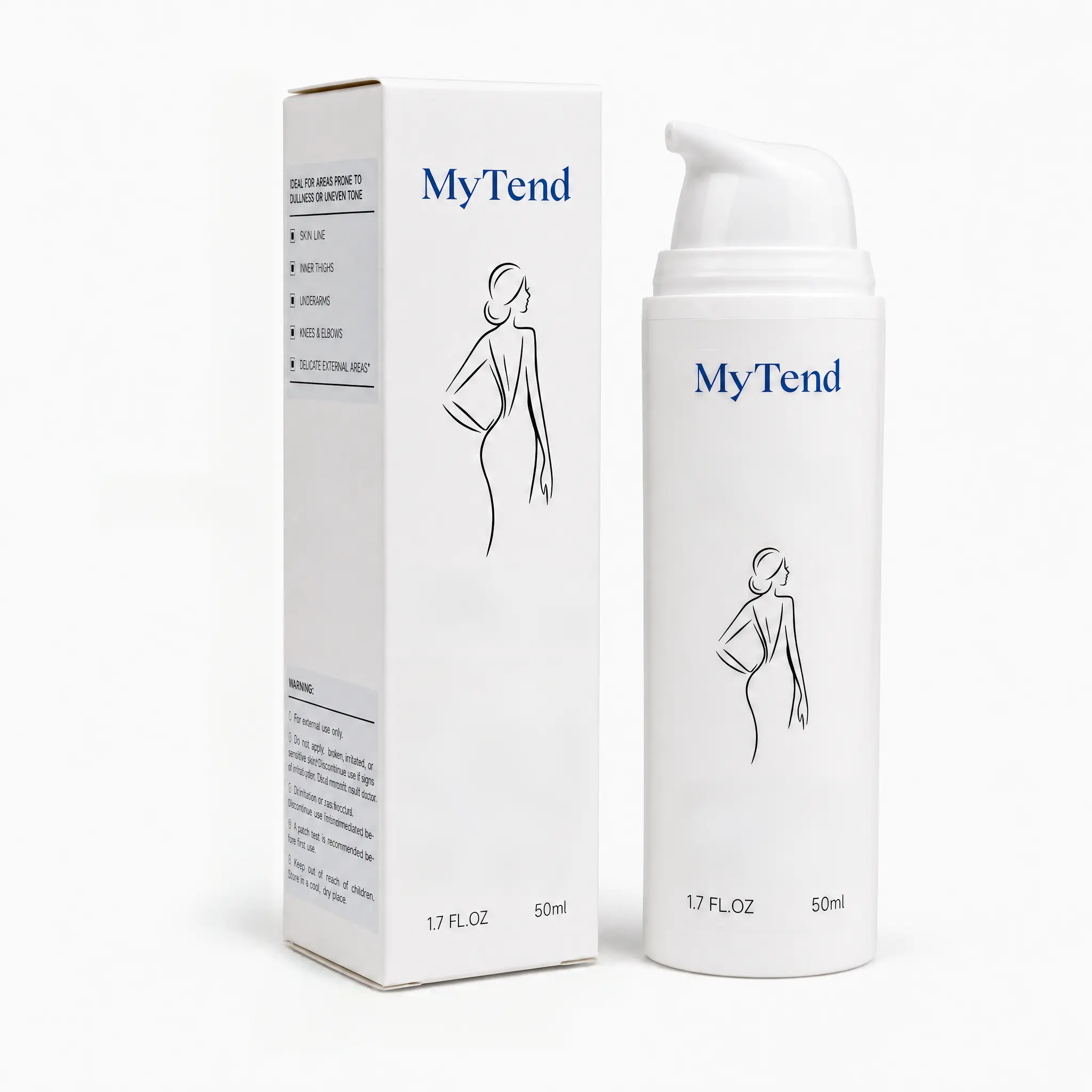 MyTend Hydrating Tone Balancing Body Cream, Gentle Glow Skin Care for Sensitive Delicate Zones, Works on Underarms, Bikini Line, Inner Thighs, Elbows & Knees for Soft, Uniform Skin Surface