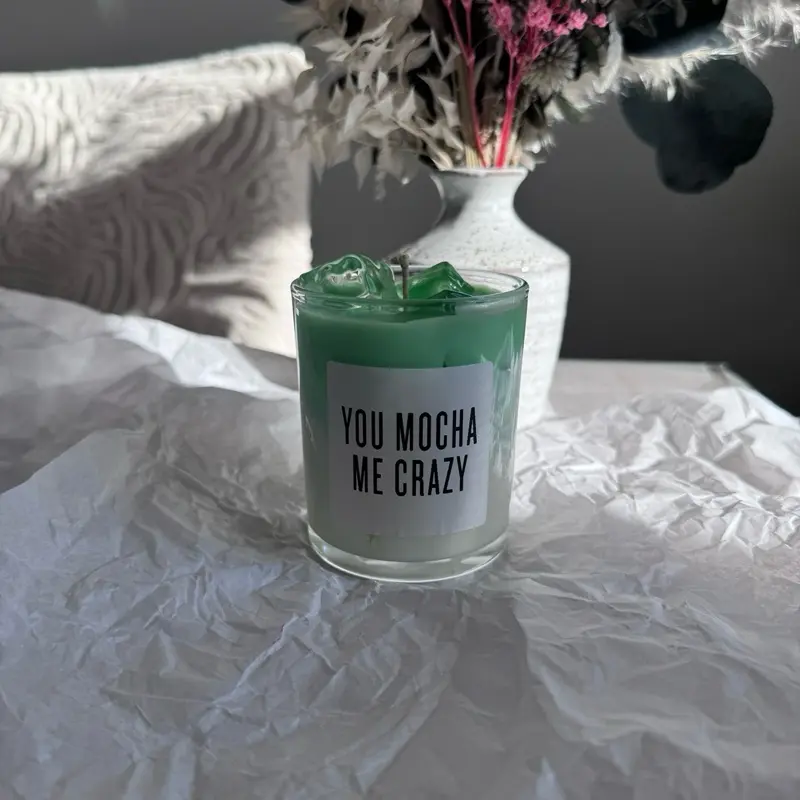 Matcha Latte Candle for Home Decor and Aromatherapy , perfect gift for matcha lovers