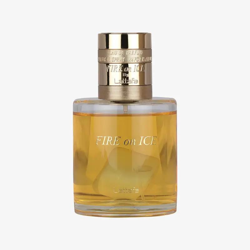 Lattafa Fire On Ice – Fruity, Spicy, Woody, Ambery – Eau de Parfum Spray Long-Lasting Fragrance for Unisex, 3.71 Ounce / 110 ml