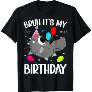 Dandy's World Birthday it's My Birthday Pebble Dandy's World T-Shirt Cotton Fabric Black Comfortable