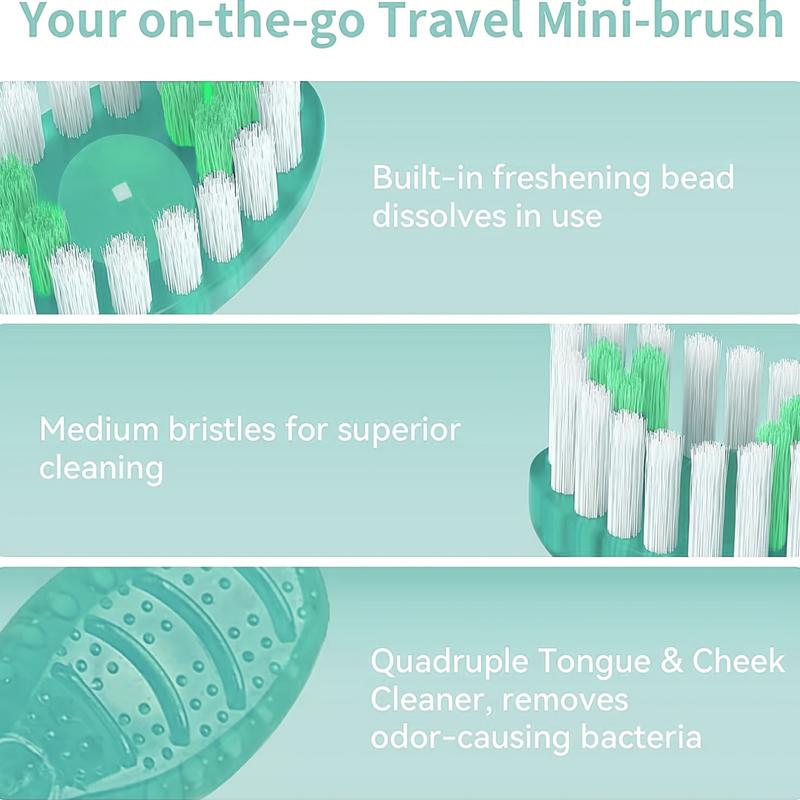 100 Count 5-in-1 Portable Disposable Toothbrushes with Toothpaste, Tongue Cleaner & Dental Floss, Individually Wrapped Multi-Color Mini Travel Toothbrushes, All-in-One Oral Care Kit for Adults Camping Hotel Business Trip
