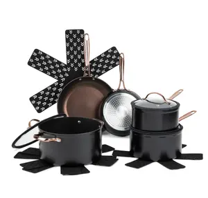 Thyme & Table Signature 12-Piece Cookware Set Non-Stick - Rose Gold