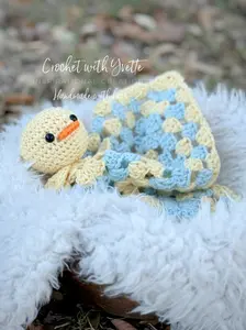 Made to Order: Yellow & Blue Snuggle Ducky Security Blanket