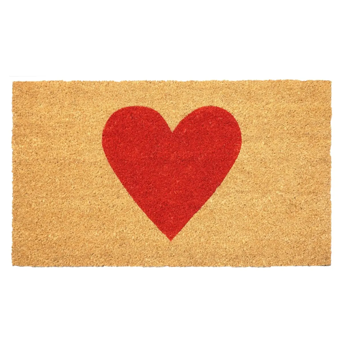 Calloway Mills 106602448 Red Heart Durable Fade-Resistant Doormat, 24 x 48 in, Ideal Gift for Household Entryways