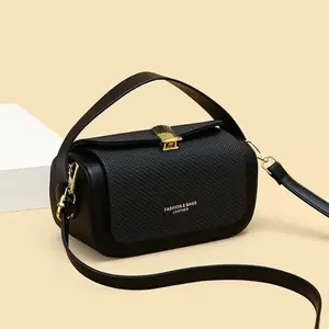 New Texture Light Luxury Women's PU Crossbody Bag Adjustable Strap Large Capacity Portable Fashionable Versatile