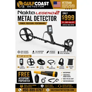 Nokta The Legend 2 Multi-Frequency Metal Detector + Accupoint Pinpointer