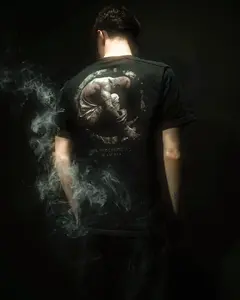 ENTOMBED TEE - MENSWEAR VINTAGE STREETWEAR TOP BAGGY COTTON CREWNECK CASUAL TSHIRT MAN PRINT