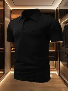 OXBOW Golf Course Men's Polo Professional Quick Drying Elite Social Robe Men's Ice Feel Quick Drying Polo Shirt Polyester Spandex Blended Summer Moisture wicking