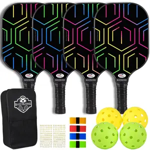Batchuang Cellular Technology Carbon Fiber Pickleball Racket with 13mm PP Core for Power Control and Stability Enhanced Performance