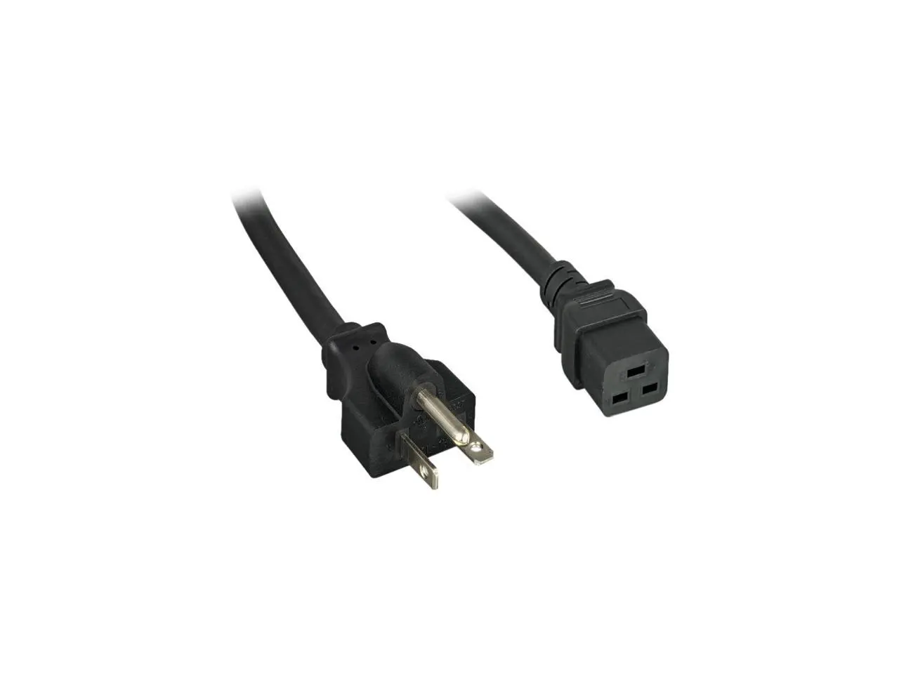 Nippon Labs 12 AWG AC Power Cord NEMA 6-20P to C19, SJT, 20A/250V, NEMA 6-20P to IEC-60320-C19, Black 8 ft. Power Cable