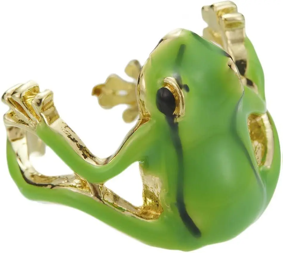 Tree Frog Ring – Cute Creative Frog Open Design Ring for Women, Fun Ring.