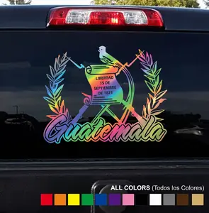 Sticker Guatemala  - Adhesive Vinyl Decal:  - for Motorcycle, Car, Boats, Glass Doors and Walls  Easy installation mirror sticker