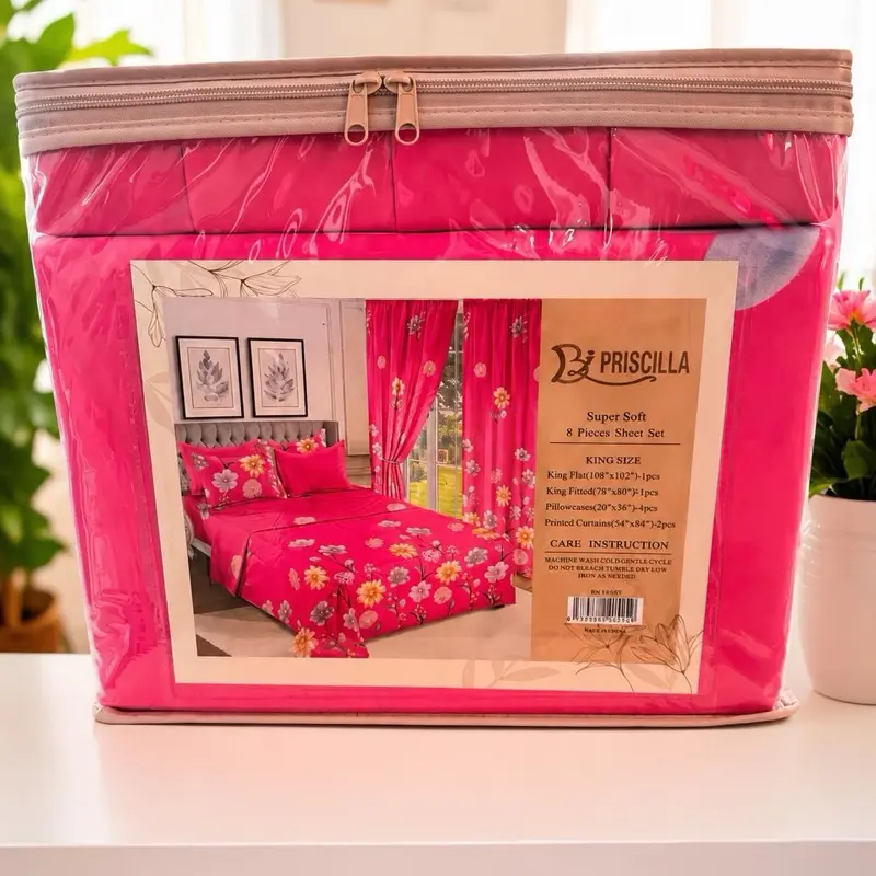 Super soft 8 pieces sheet set