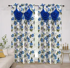 Jamie Rod Pocket Blackout Curtains with Attached Valance