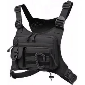 Outdoor Tactical Vest, Multi-Functional Waterproof Wear-Resistant Vest, Men's Tactical Chest Bag for Hunting, Durable Outdoor Gear