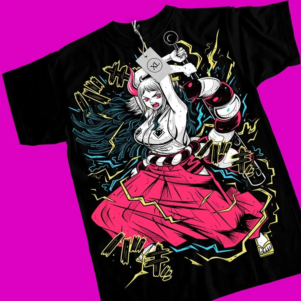 [Sale Up to 50%] Yamato One Piece T-shirt, Anime Manga Kawaii Funny Gift Shirt  Streetwear men gifts graphic tees
