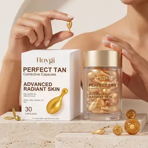 Hoygi Tan Care Essence (30 Capsules), Natural Sunless Tanning for Summer, Comfortable Bronzed Look, Moisturizing Skin Serum