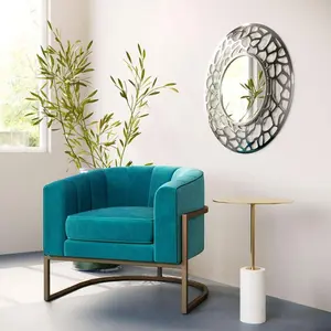 Reef Round Mirror Chrome