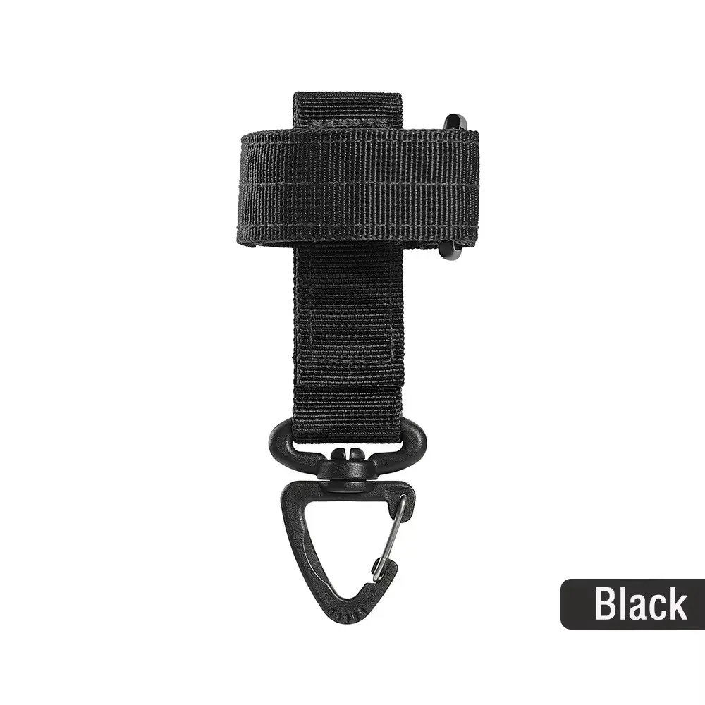 new multifunctional nylon hanging buckle rope storage buckle outdoor army fan carabiner anti-lost camping storage belt Survival Gear Camping Equipment Camping Accessories