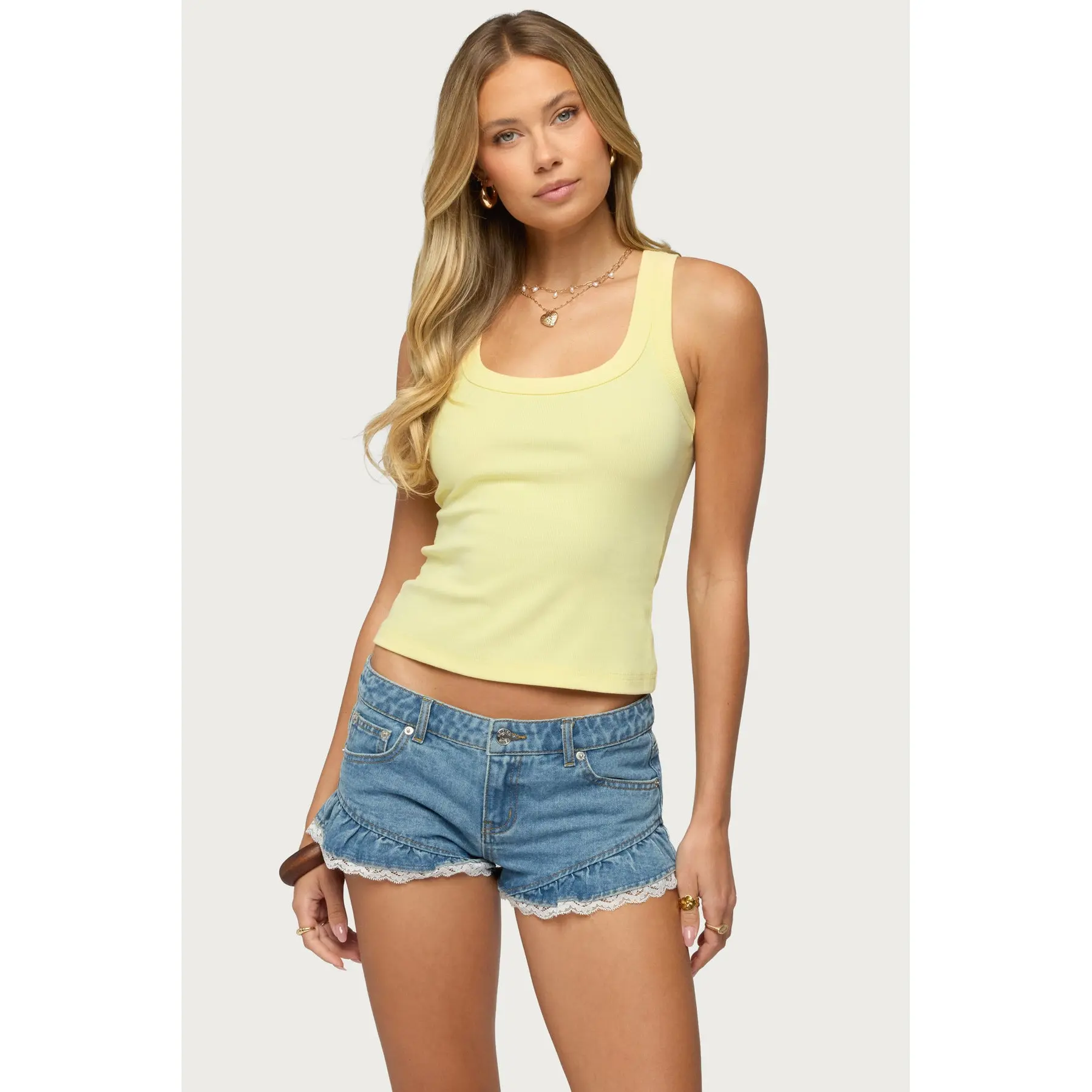 Harlowe Ribbed Racerback Tank Top