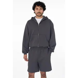 MWF10 - 10 oz. Mid-weight Poly Cotton Fleece Waist Length Zip-Up Hoodie