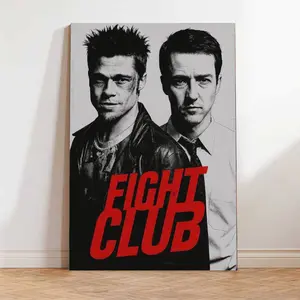 Fight Club Movie Poster FHD Wall Decor Museum Poster for Room Decor Unique Cinema Theme Wall Hanging