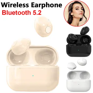 Invisible Earphones Mini Headphones Bluetooth TWS Wireless Sleepwith Microphone HD Call Semi-In-Ear Earbuds Noise Reduction